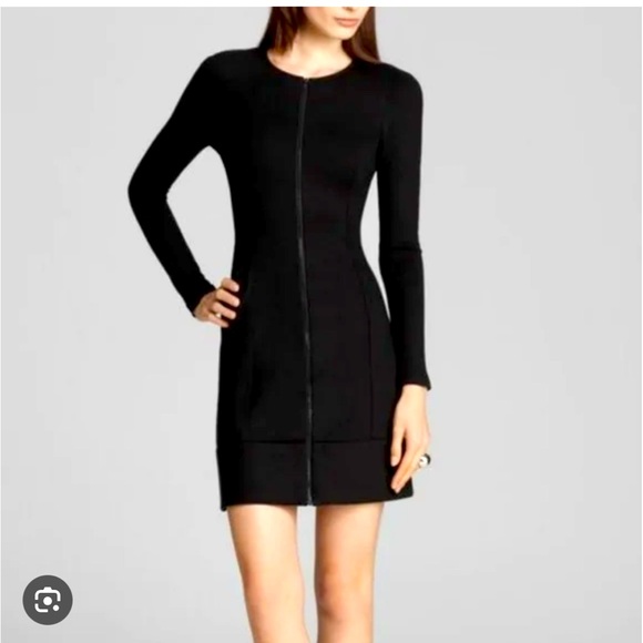 Theory Dresses & Skirts - Theory Chayenne Zip Fromt Black Dress!